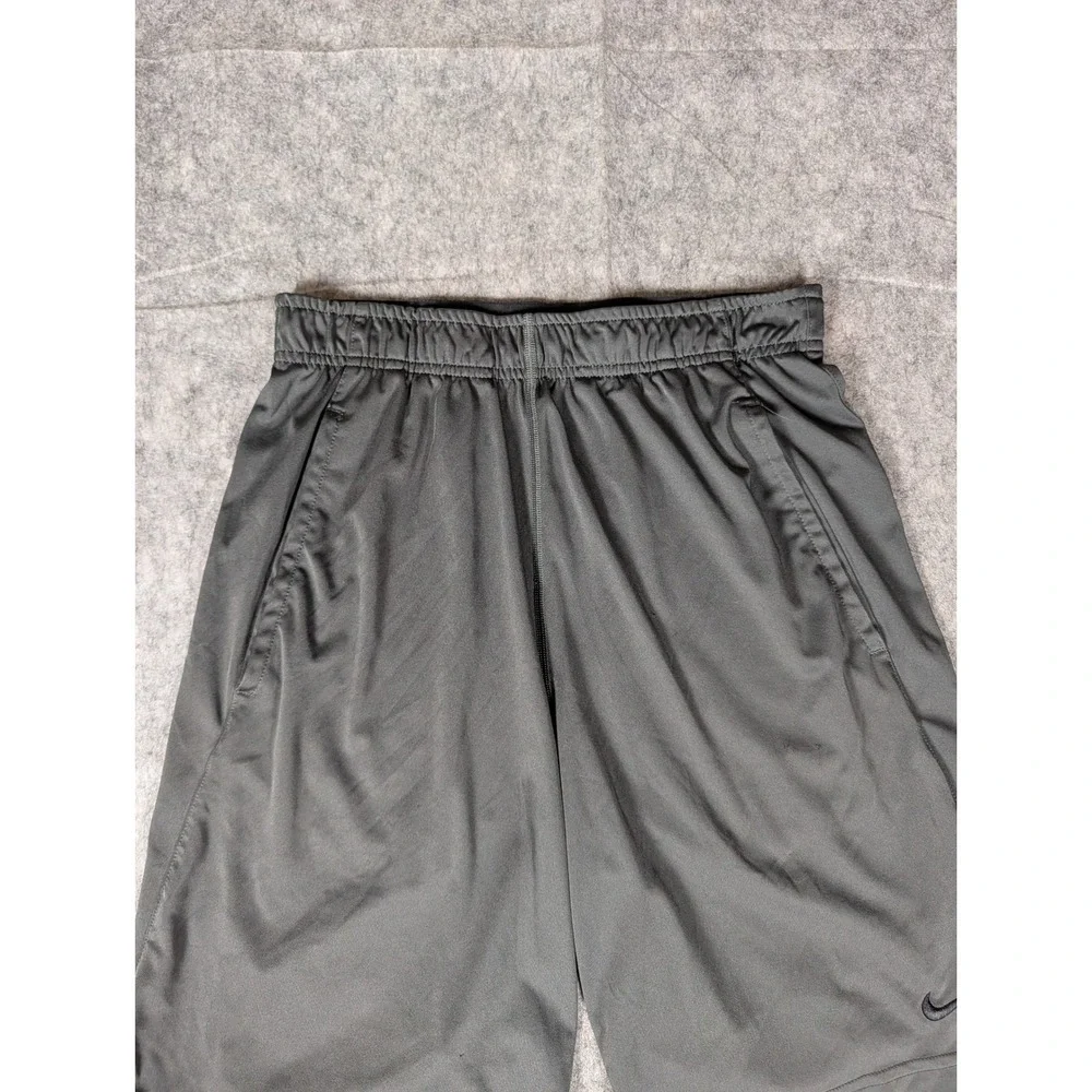 Nike Mens Dri-FIT Athletic Basketball Shorts‎ Charcoal Grey Solid 100% Polyester